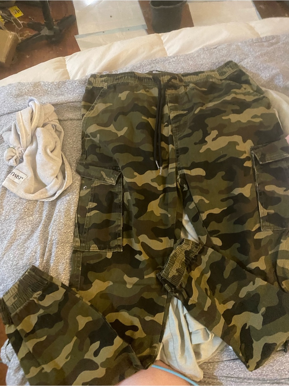 Brooklyn Cloth women’s Olive Camo Jogger Jeans
